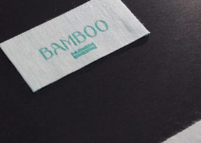 etiquette tissee Bamboo